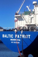 Steel cable replacement on a cargo ship 'Baltic Patriot’