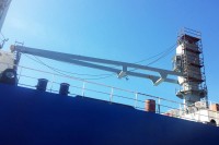Steel cable replacement on a cargo ship 'Baltic Patriot’
