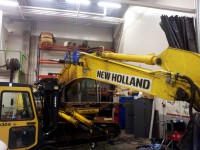 Reconstructing the boom metal structure swing joints of 'New Holland' and 'Komatsu' excavators